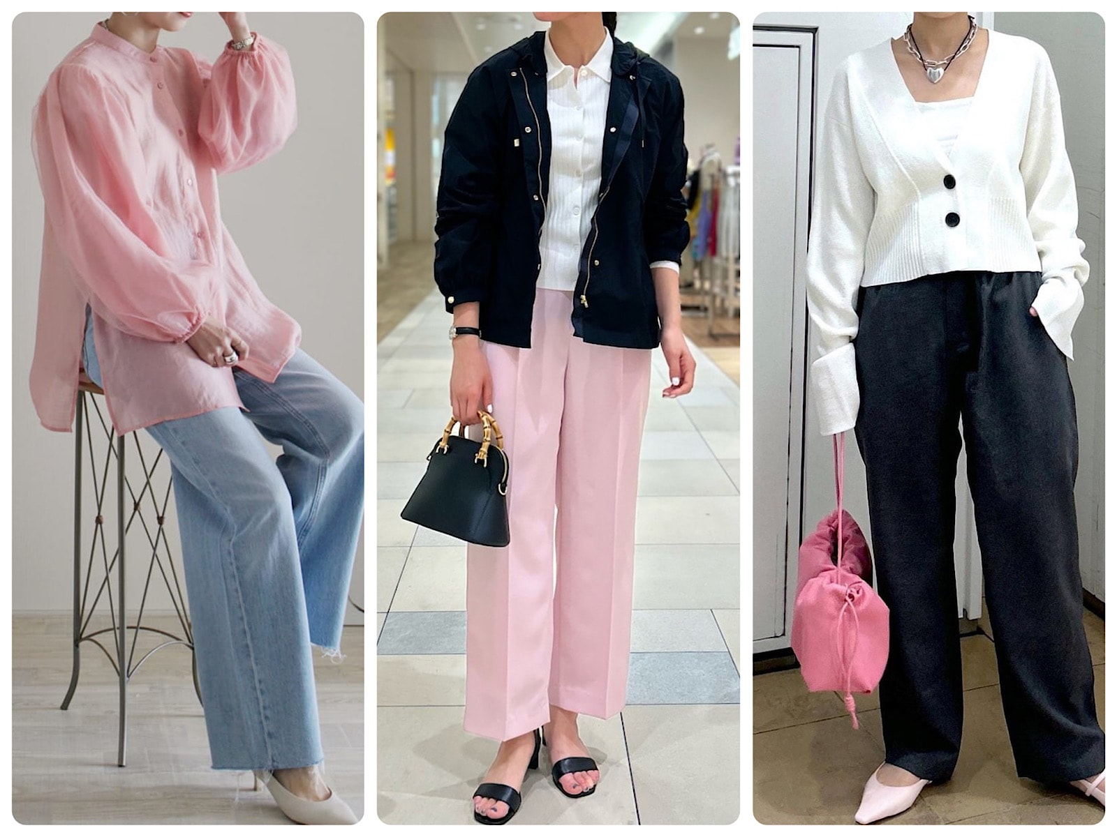 旬のピンクコーデは「甘くなりすぎない」のがポイント！ きれい見え