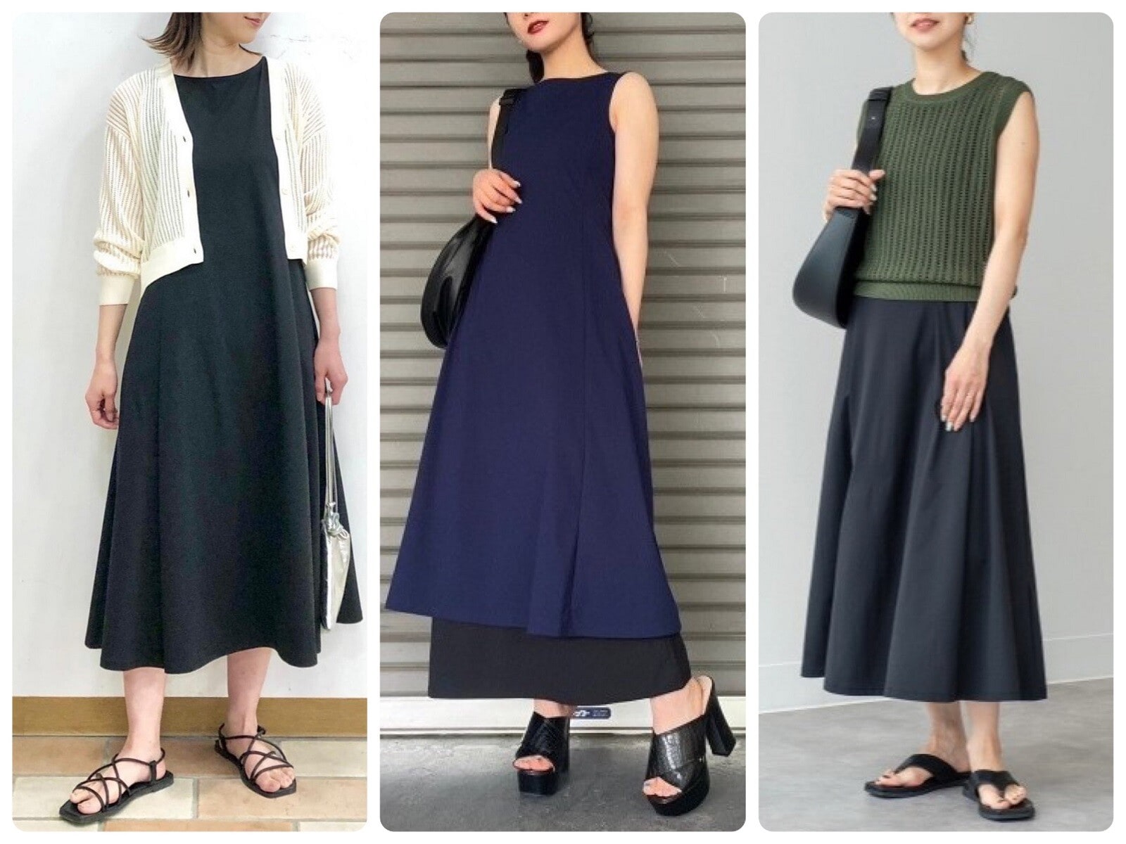 UNIQLO ワンピース 黒 サイズM こびり付く