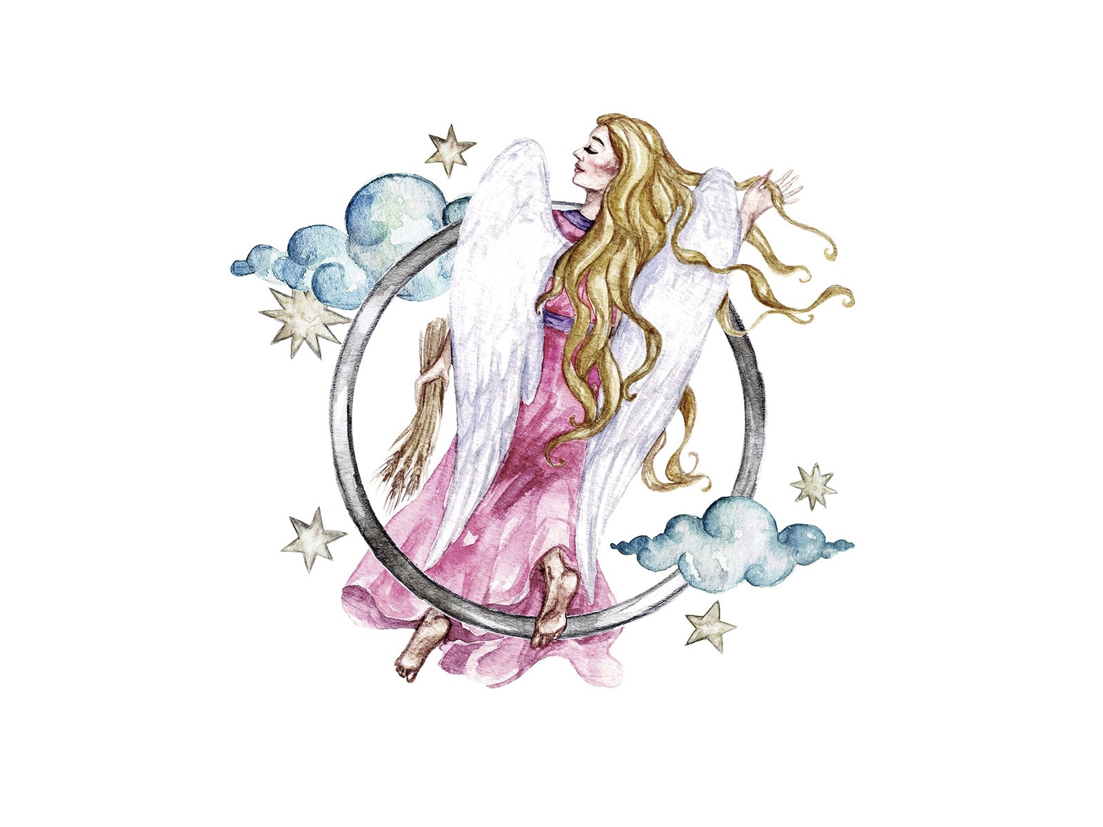 「乙女座」の絵 乙女座＊待ち受けイラスト | ＊satoyuka＊illustrations