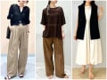 体型カバーもできて今っぽい！【GU】夏から秋まで着られる「大人向けトレンドトップス」3選