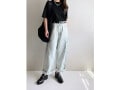 二の腕が隠れて大人っぽく着られる！【無印良品】1990円「ワイドTシャツ」のシンプルシックな夏コーデ