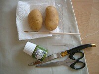 クッション準備