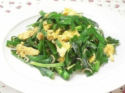 しらすニラ玉の簡単レシピ……中華風おかず！
