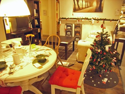 >伝統的な北欧風のクリスマス 