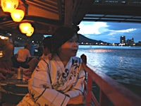 鵜飼・夕暮れ