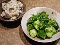 モモガッパサラダとおばんざい