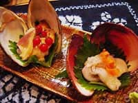 貝の刺し身