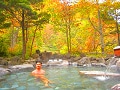 平家平温泉こまゆみの里で紅葉満喫！