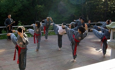 韓国のお寺で、東洋の奥義「禅武道」を習う