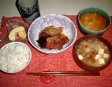 豚の角煮献立