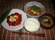 ミートビーンズ献立