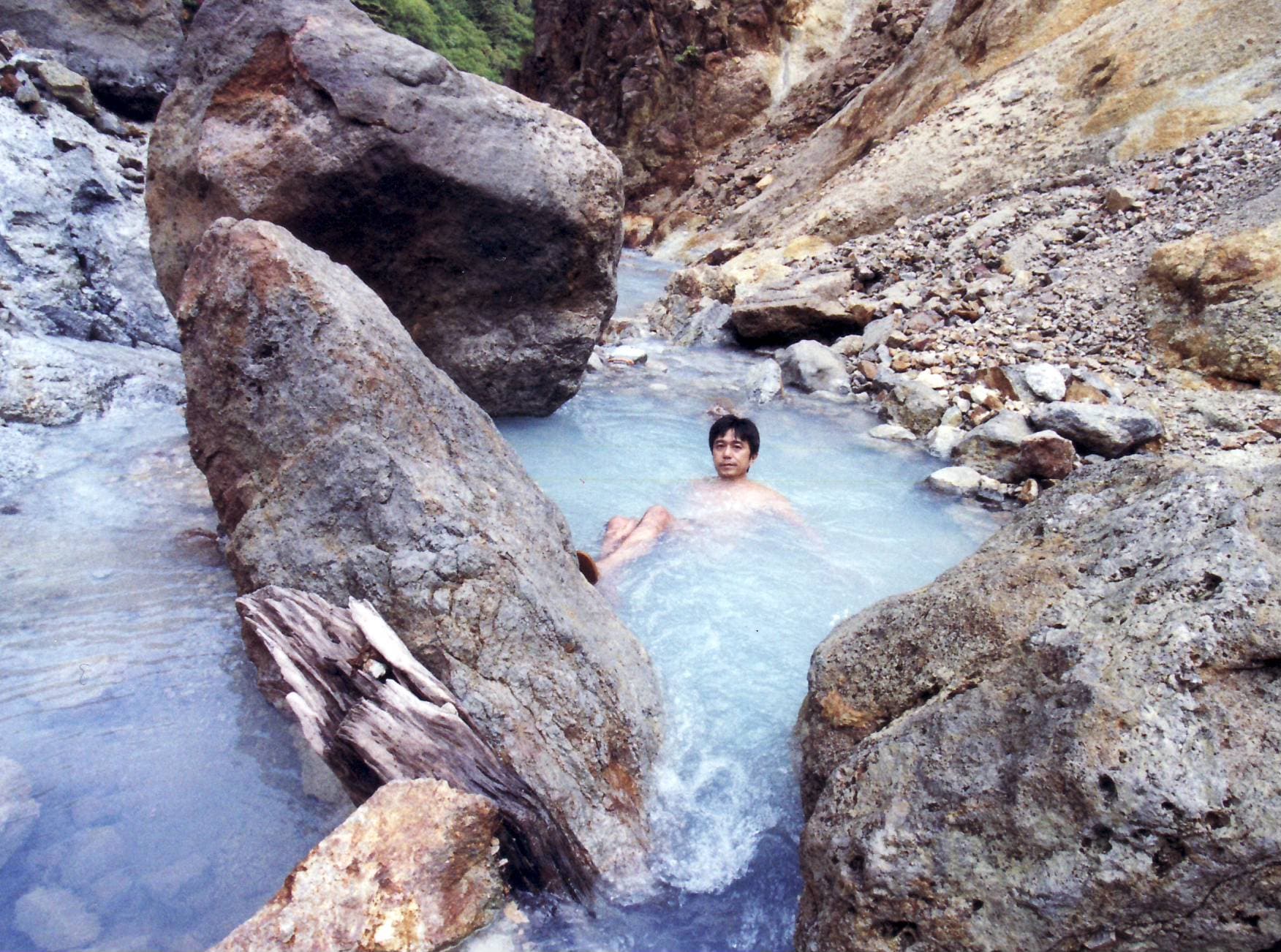 米沢の秘湯、滑川と姥湯、野湯　沼尻元湯