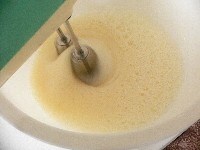 卵白をハンドミキサーで軽く混ぜ、泡が羽根にからむようになったら、砂糖を3回に分けて加え、しっかり泡立てる。  　