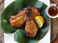ナンプラーヨーグルト床を使ったレシピ：タイ風焼き鳥