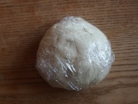 &nbsp;<a href="http://allabout.co.jp/gm/gc/60096/">こちらのレシピ</a>と同じように餃子の皮を作る。