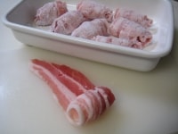 豚肉の準備