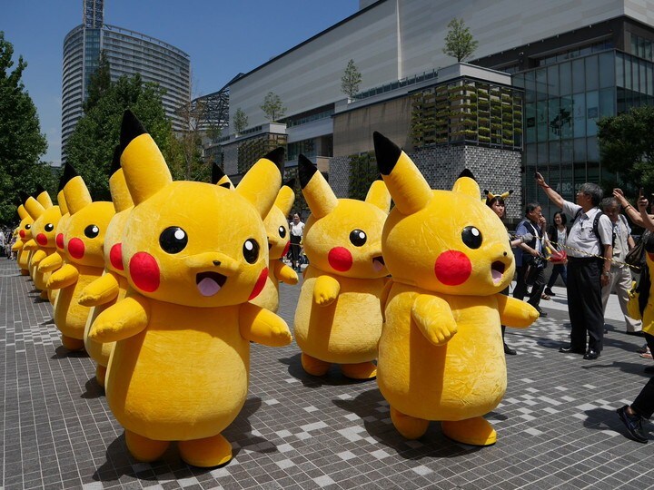 ピカチュウもポケモンGOトレーナーも横浜・みなとみらいに大量発生！（2017年）