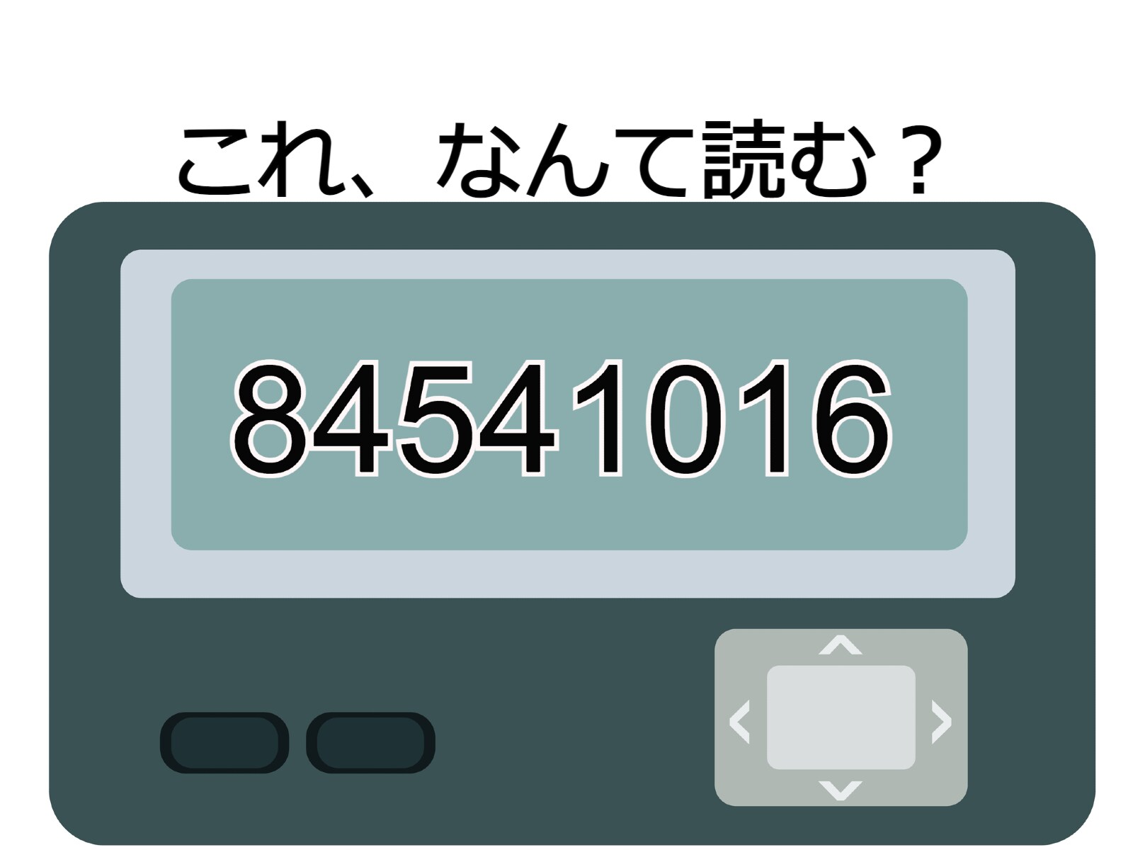 「84541016」はなんて読む？ ポケベル世代が使っていたちょっと大人なメッセージ【ポケベル暗号クイズ】(2/2) - All About ニュース