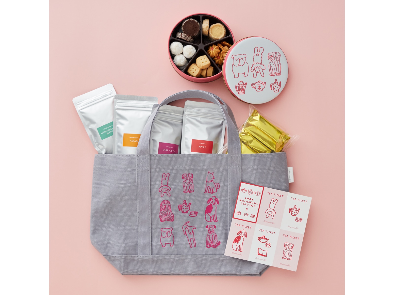 アフタヌーンティーが福袋「ニューイヤーズバッグ」2種を発売！ 網中