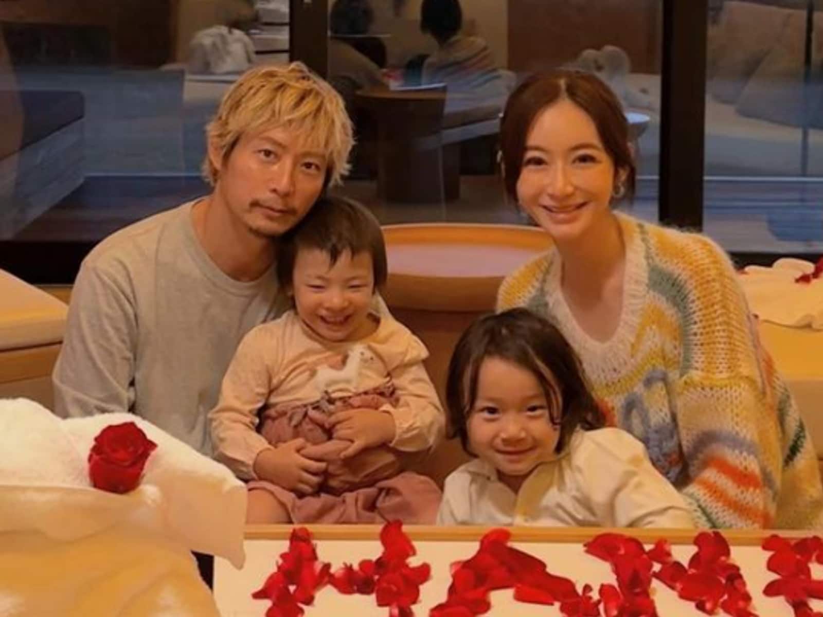 元EXILE黒木啓司の妻・宮崎麗果、娘の誕生日で家族ショット公開