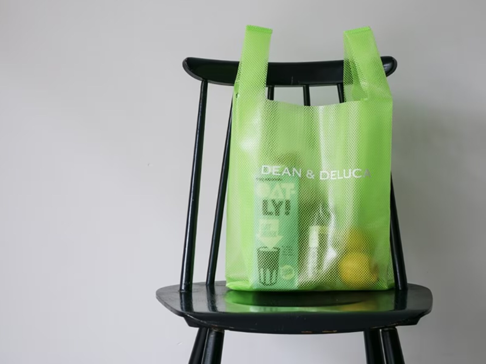 DEAN&DELUCA ライムグリーン 2019年 夏限定 メッシュトート Sサイズ Lサイズ 2点セット ディーンアンドデルーカトートバッグ  エコバッグ ｜ファッション