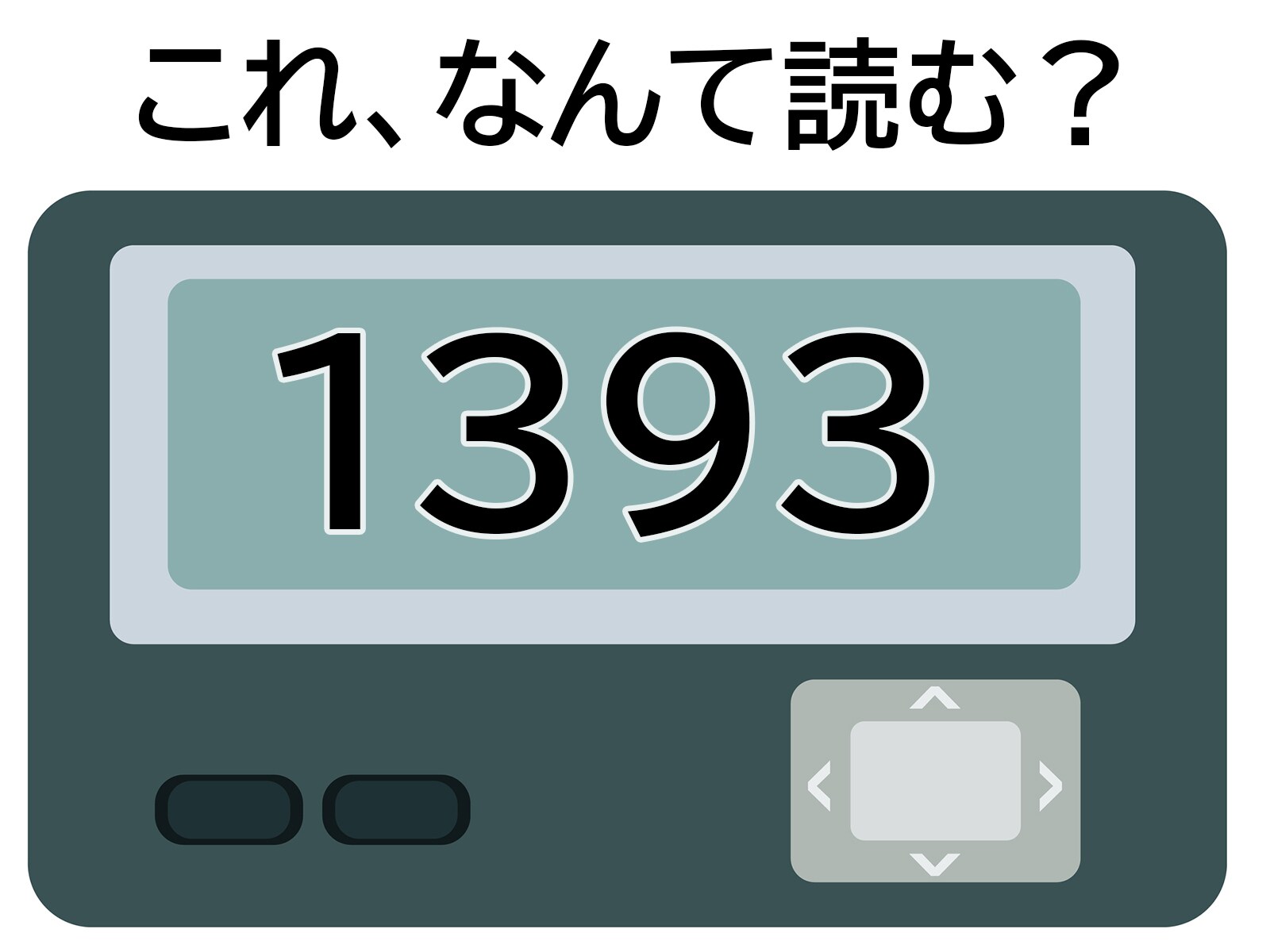 「1393」はなんて読む？ 東京の観光名所！ 【ポケベル暗号クイズ】
