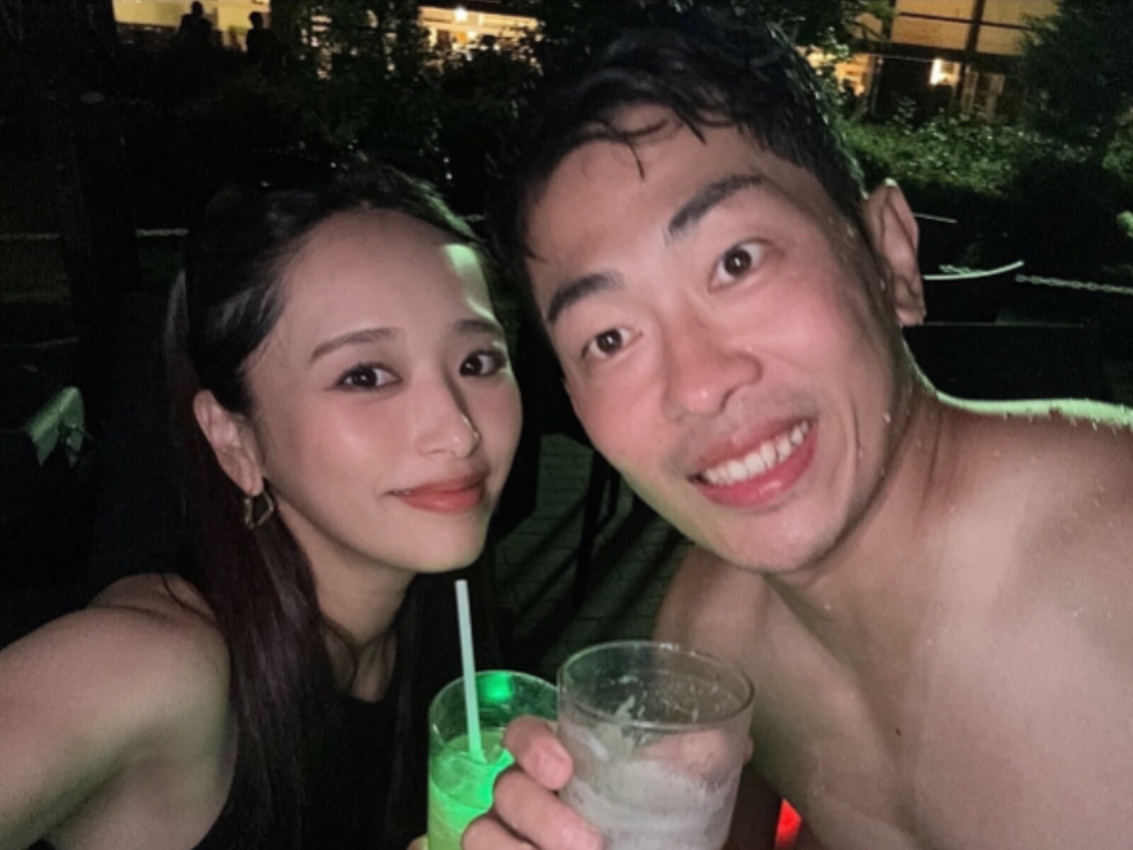 パリピ感半端ない」近藤千尋、夫・ジャンポケ太田とのラブラブなナイト