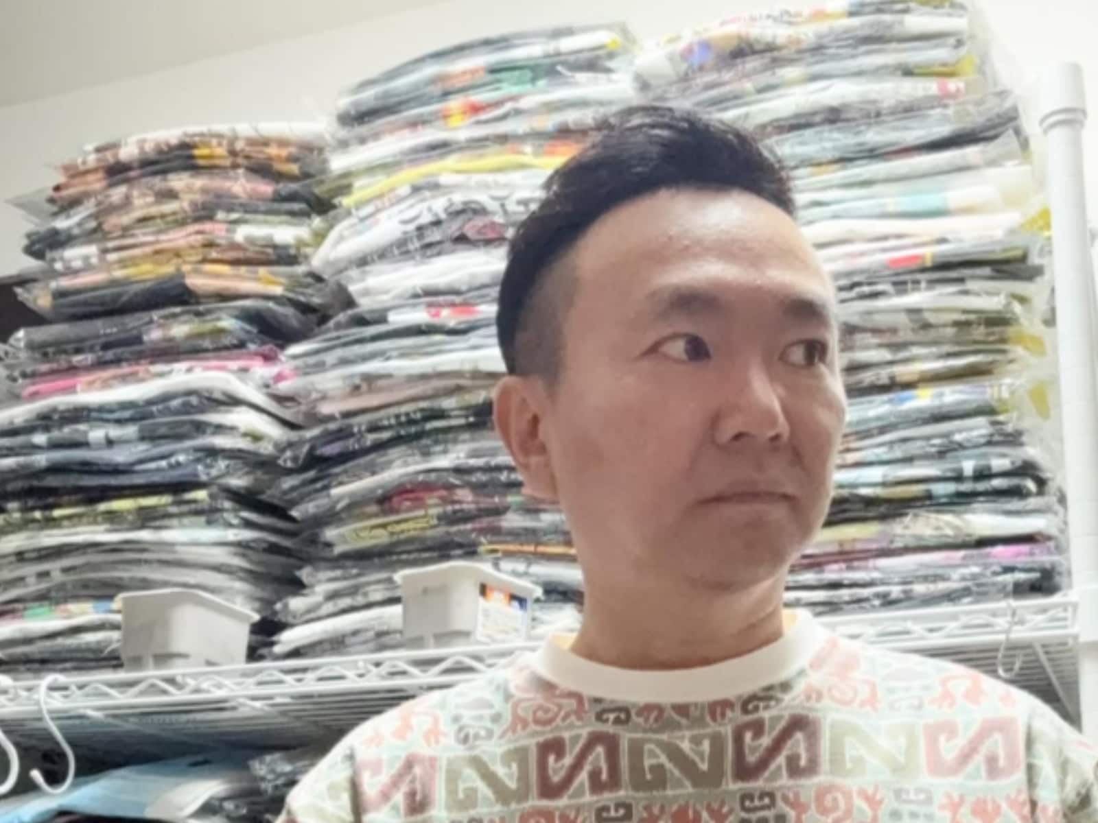 すげー！！」かまいたち山内、ヴィンテージTシャツの量に驚きの声