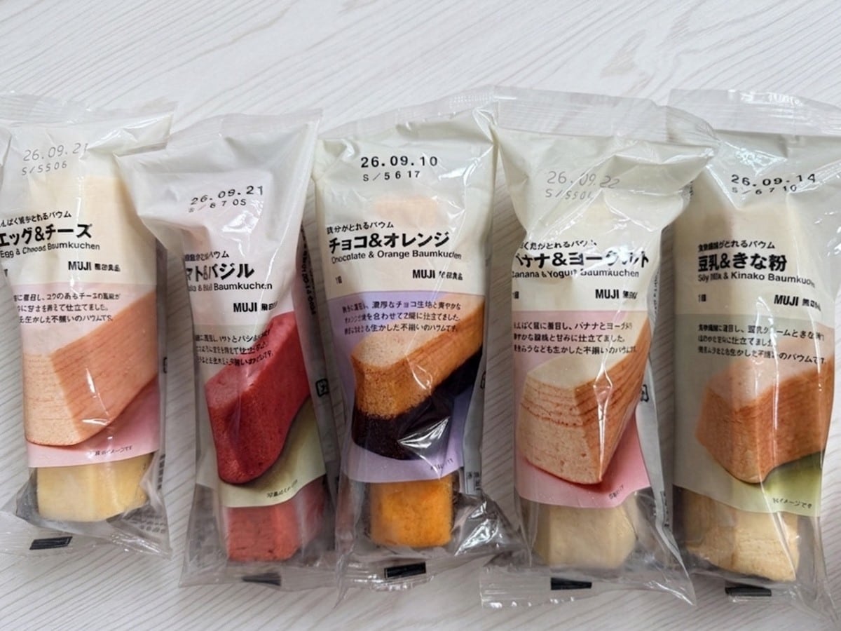 6月に購入したバウム。賞味期限は9月（製造日から90日）